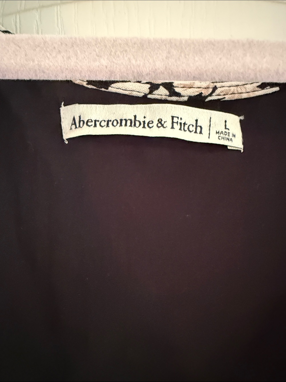 Abercrombie & Fitch Black and Cream Floral Dress - Picture 2 of 4